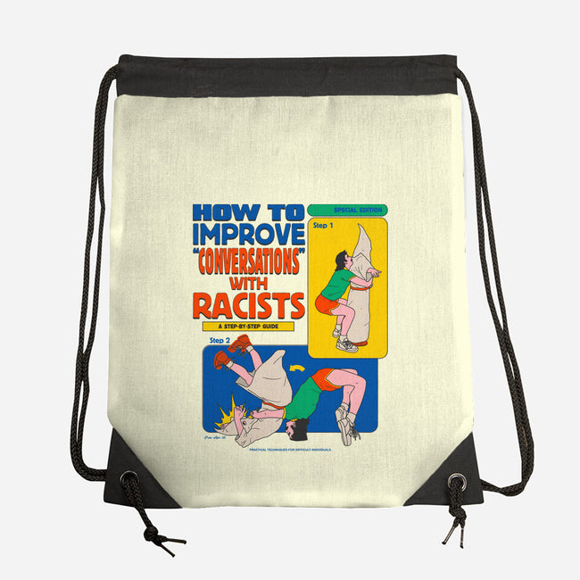 How To Improve Conversations-None-Drawstring-Bag-Hafaell