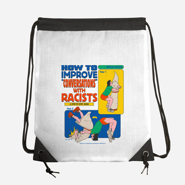 How To Improve Conversations-None-Drawstring-Bag-Hafaell