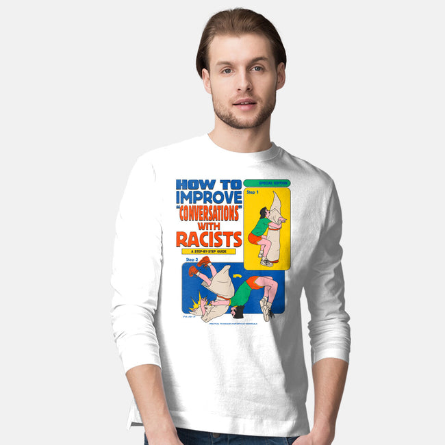 How To Improve Conversations-Mens-Long Sleeved-Tee-Hafaell