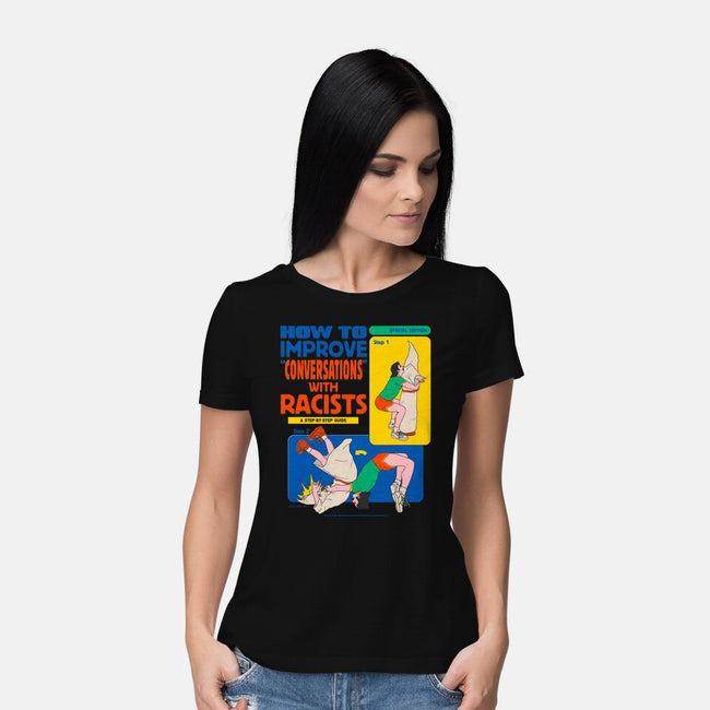How To Improve Conversations-Womens-Basic-Tee-Hafaell