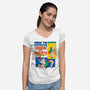 How To Improve Conversations-Womens-V-Neck-Tee-Hafaell