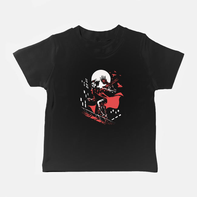 Retro Crow-Baby-Basic-Tee-zascanauta