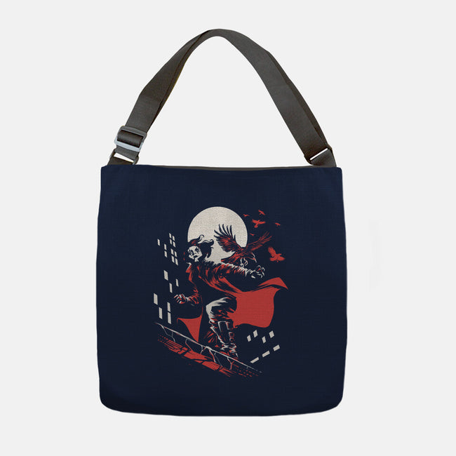 Retro Crow-None-Adjustable Tote-Bag-zascanauta