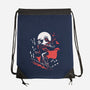 Retro Crow-None-Drawstring-Bag-zascanauta
