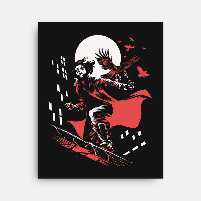 Retro Crow-None-Stretched-Canvas-zascanauta