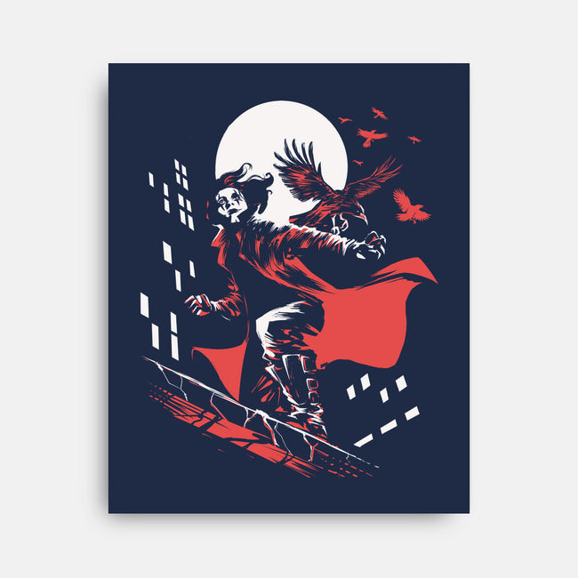 Retro Crow-None-Stretched-Canvas-zascanauta