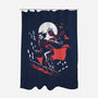 Retro Crow-None-Polyester-Shower Curtain-zascanauta