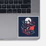 Retro Crow-None-Glossy-Sticker-zascanauta