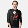 Retro Crow-Mens-Long Sleeved-Tee-zascanauta