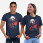 Retro Crow-Unisex-Basic-Tee-zascanauta