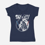 Sky Vs Sky-Womens-V-Neck-Tee-CappO