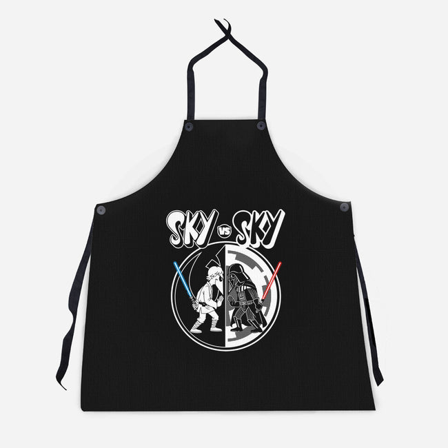 Sky Vs Sky-Unisex-Kitchen-Apron-CappO