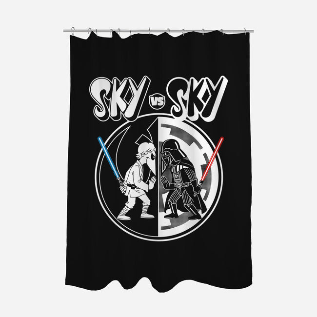 Sky Vs Sky-None-Polyester-Shower Curtain-CappO