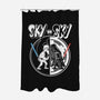 Sky Vs Sky-None-Polyester-Shower Curtain-CappO