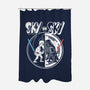 Sky Vs Sky-None-Polyester-Shower Curtain-CappO