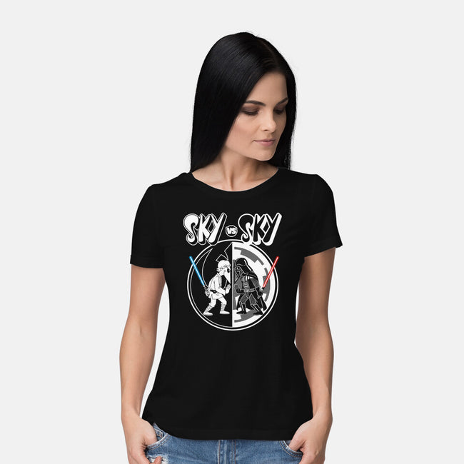 Sky Vs Sky-Womens-Basic-Tee-CappO