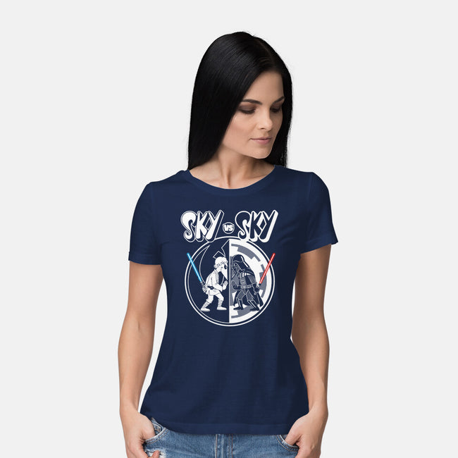 Sky Vs Sky-Womens-Basic-Tee-CappO