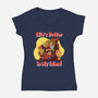 In My Island-Womens-V-Neck-Tee-rmatix