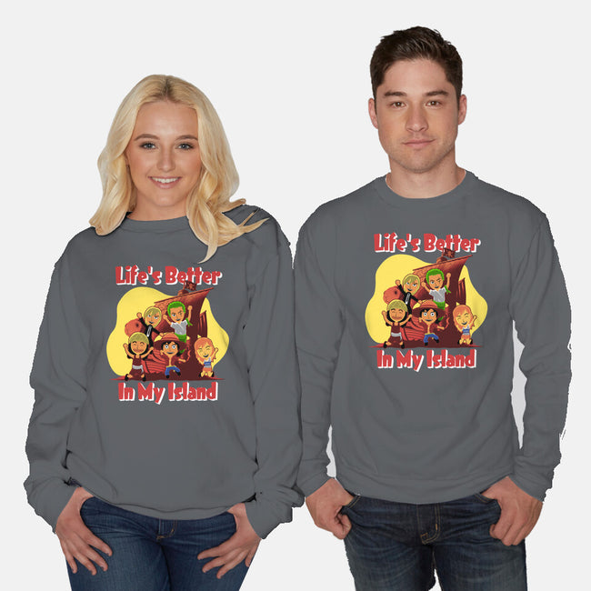 In My Island-Unisex-Crew Neck-Sweatshirt-rmatix