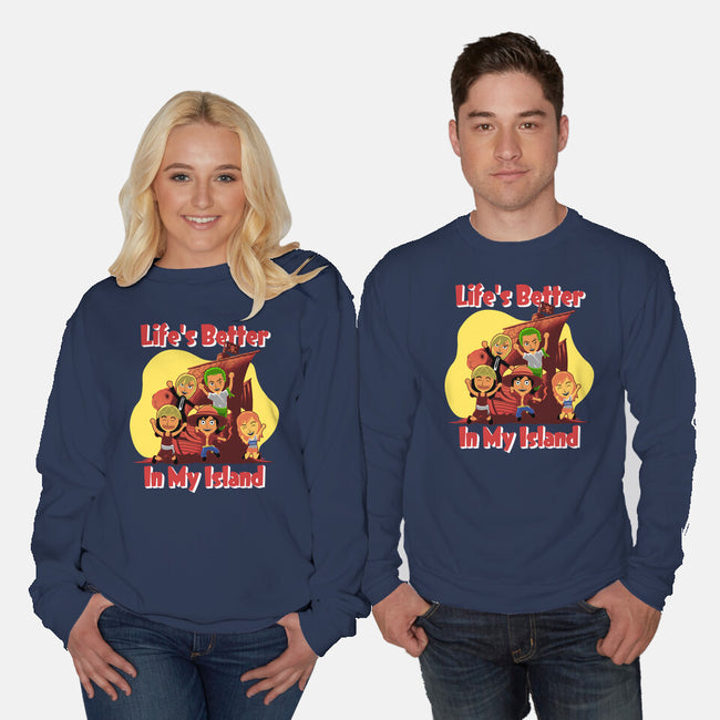 In My Island-Unisex-Crew Neck-Sweatshirt-rmatix