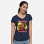 In My Island-Womens-V-Neck-Tee-rmatix