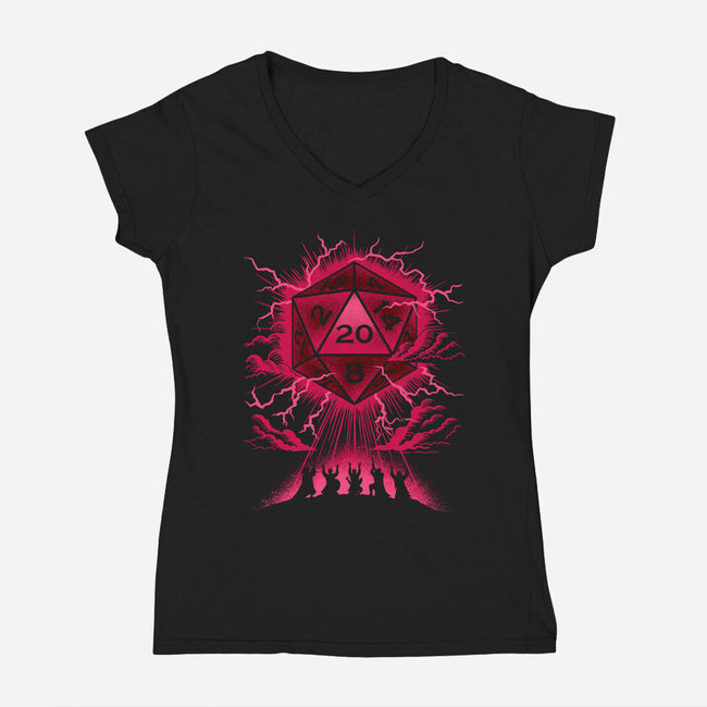 The Critical Blessing-Womens-V-Neck-Tee-sachpica