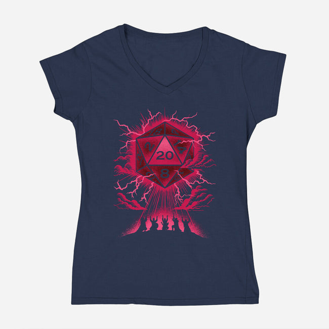 The Critical Blessing-Womens-V-Neck-Tee-sachpica