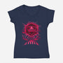 The Critical Blessing-Womens-V-Neck-Tee-sachpica