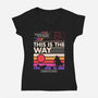 Prime Neon-Womens-V-Neck-Tee-sachpica