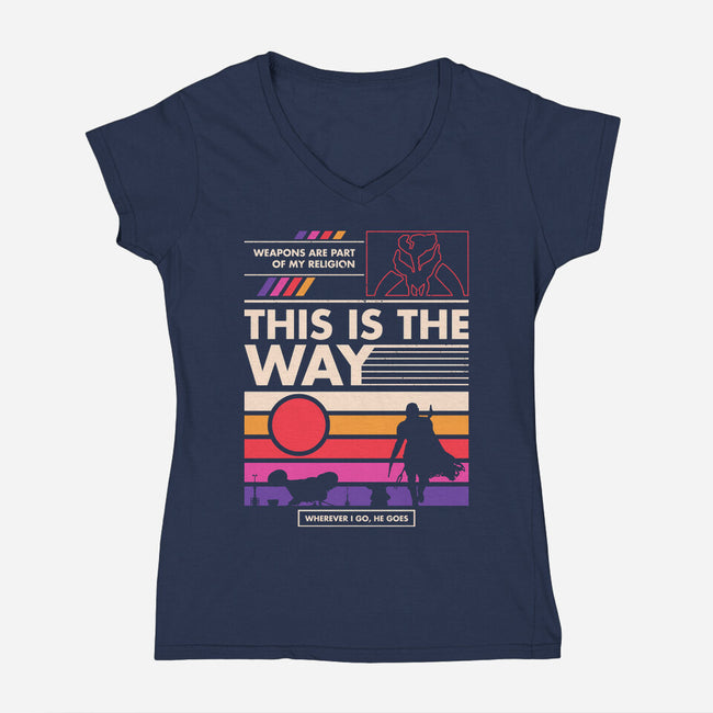 Prime Neon-Womens-V-Neck-Tee-sachpica