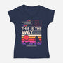 Prime Neon-Womens-V-Neck-Tee-sachpica