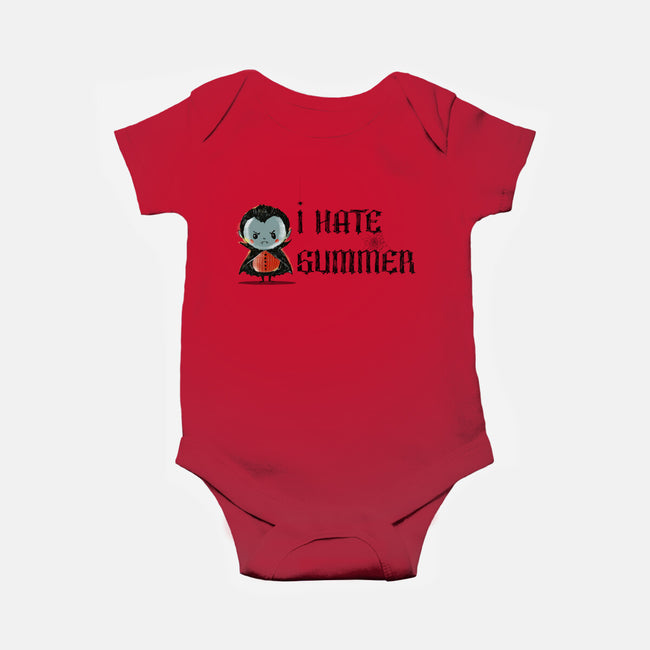 I Hate Summer-Baby-Basic-Onesie-kharmazero