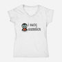 I Hate Summer-Womens-V-Neck-Tee-kharmazero