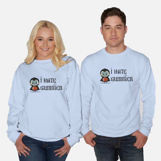 I Hate Summer-Unisex-Crew Neck-Sweatshirt-kharmazero