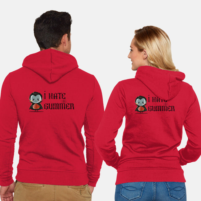 I Hate Summer-Unisex-Zip-Up-Sweatshirt-kharmazero
