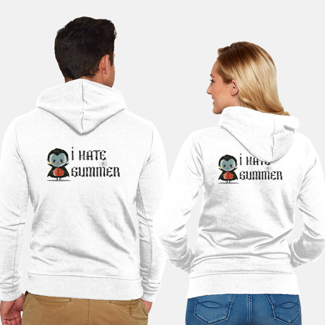 I Hate Summer-Unisex-Zip-Up-Sweatshirt-kharmazero