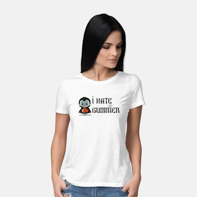 I Hate Summer-Womens-Basic-Tee-kharmazero
