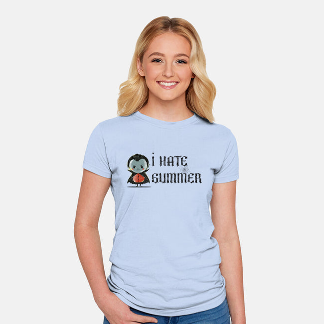I Hate Summer-Womens-Fitted-Tee-kharmazero