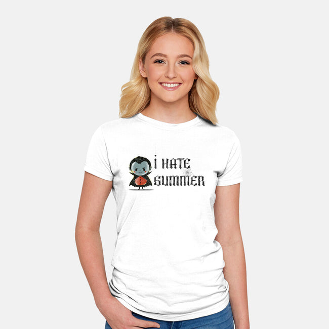 I Hate Summer-Womens-Fitted-Tee-kharmazero