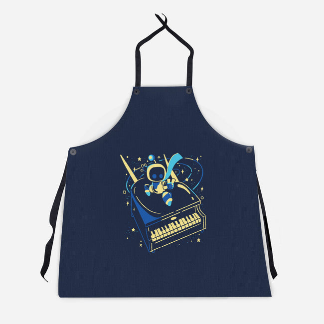Rocket Bot-Unisex-Kitchen-Apron-Willdesiner
