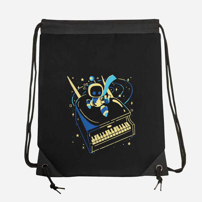 Rocket Bot-None-Drawstring-Bag-Willdesiner