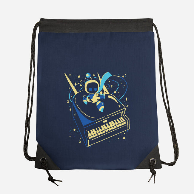 Rocket Bot-None-Drawstring-Bag-Willdesiner