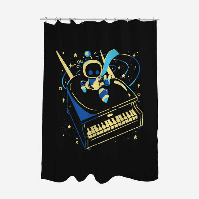 Rocket Bot-None-Polyester-Shower Curtain-Willdesiner