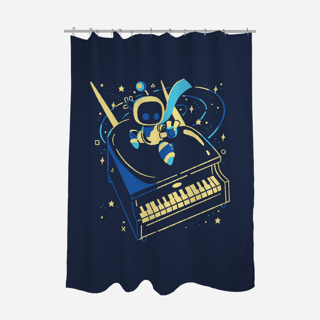 Rocket Bot-None-Polyester-Shower Curtain-Willdesiner