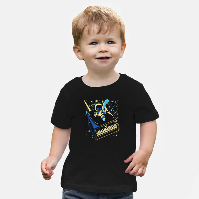 Rocket Bot-Baby-Basic-Tee-Willdesiner