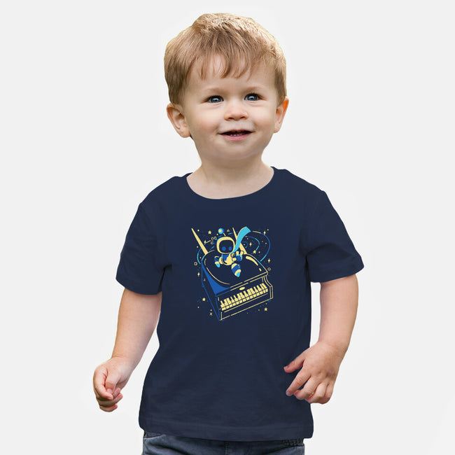 Rocket Bot-Baby-Basic-Tee-Willdesiner