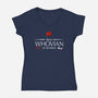 Hello Whovian My Old Friend-Womens-V-Neck-Tee-kharmazero
