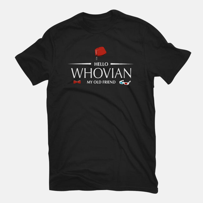 Hello Whovian My Old Friend-Womens-Fitted-Tee-kharmazero