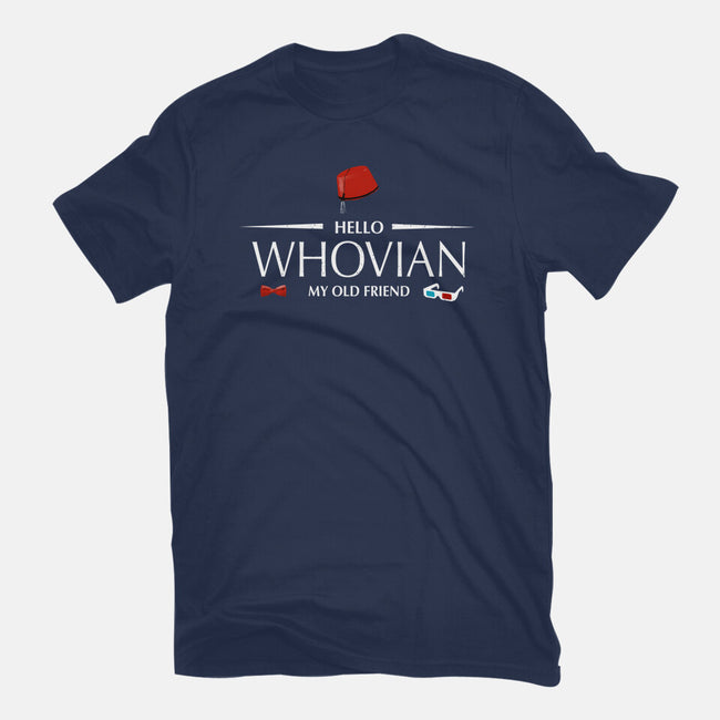 Hello Whovian My Old Friend-Mens-Heavyweight-Tee-kharmazero