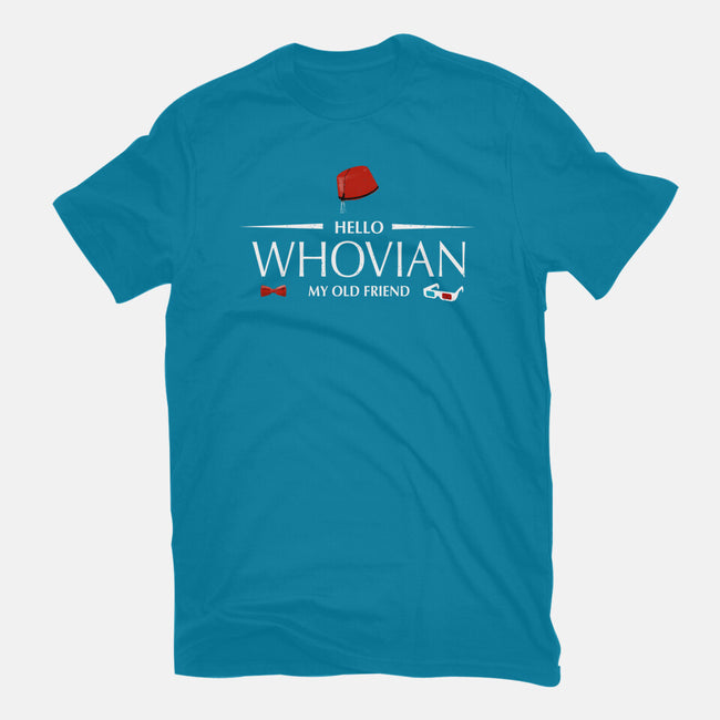 Hello Whovian My Old Friend-Mens-Heavyweight-Tee-kharmazero